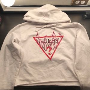 GUESS Cropped Hoodie